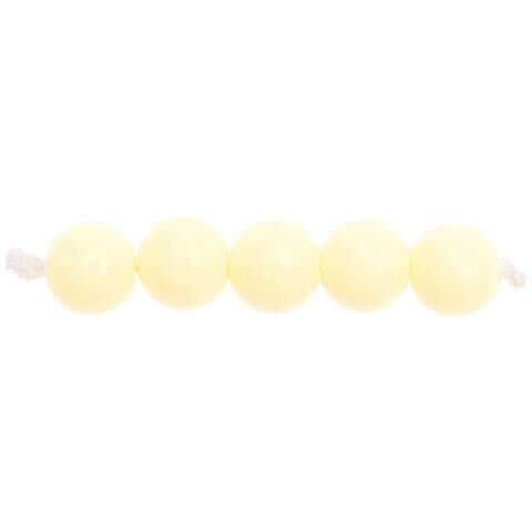 24 Perle Rotonde 10 Mm - Bianco Sporco - Foto 1
