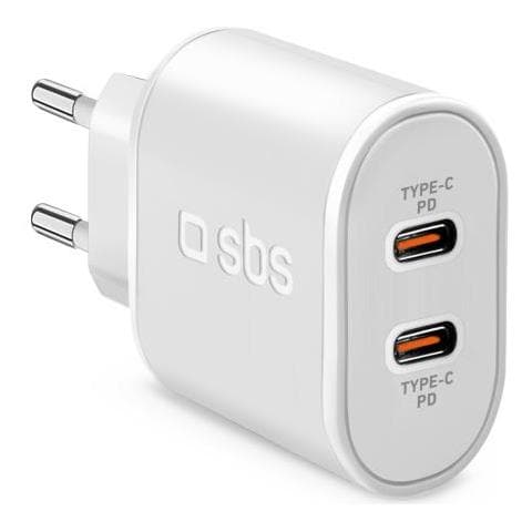 Caricabatterie Da Parete Power Delivery 20w Con Due Uscite Usb-c - Foto 1