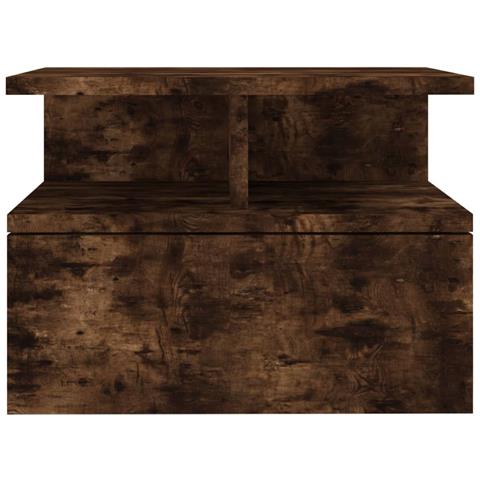 Comodino Pensile Rovere Fumo 40x31x27 Cm In Legno Multistrato - Foto 7