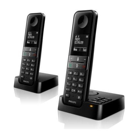 D4752b Telefono Dect Identificatore Di Chiamata Nero - Foto 1
