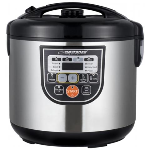 Multicooker EKG011 Capacità 5 L Potenza 860 W Colore Nero, Acciaio inossidabile - Foto 1