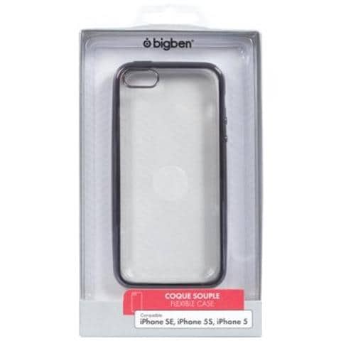 Cover Per Iphone 5/5s /se Semirigida In Metallo Grigio Siderale, Trasparente - Foto 4