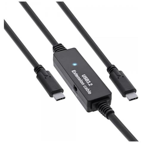 Cavo Attivo Usb 3.2 Gen.1 - Da Spina Usb-c A Spina Usb-c - Nero - 15 M - Foto 1