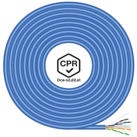 Cavo Di Rete Rigido Utp Categoria 6 A135-0663 Azzurro 305 M - Foto 1