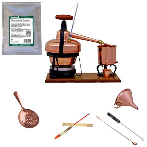 Set Completo Alambicco, Distillatore - Premium Con Lievito Puro, 1,25l - Foto 1