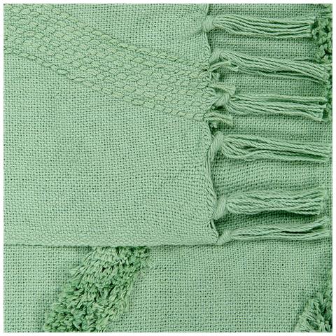 Coperta Khari Cotone 125 X 150 Cm Verde Chiaro - Foto 2