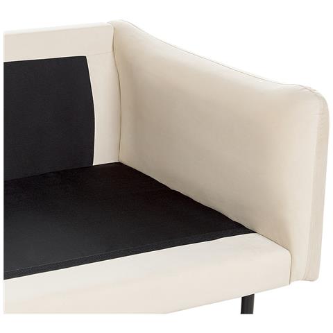 Divano Angolare 4 Posti Vinterbro Velluto Beige Chiaro Lato Destro - Foto 15