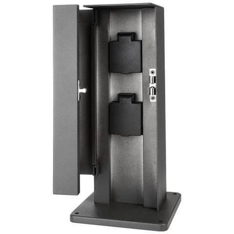 Puka Mana Colonnina Elettrica Multipresa Verticale Esterno Giardino 2 Prese Corrente Per Ricarica Alimentazione 230v Ip68 / Ip44 - Foto 6
