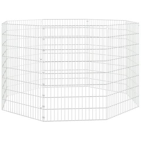 Recinto per Animali Ruspante 8 Pannelli 54x80 cm Ferro Zincato - Foto 1