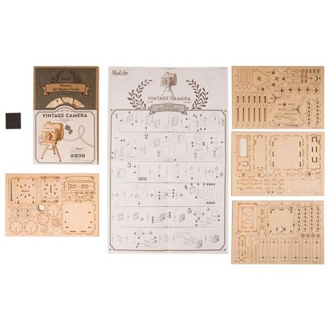 Puzzle In Legno 3d | Macchina Fotografica D'epoca - Foto 2