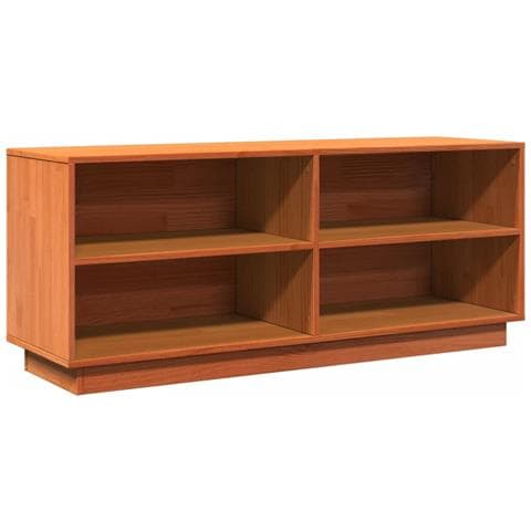 Scarpiera Marrone Cera 110x34x45 Cm In Legno Massello Di Pino - Foto 2
