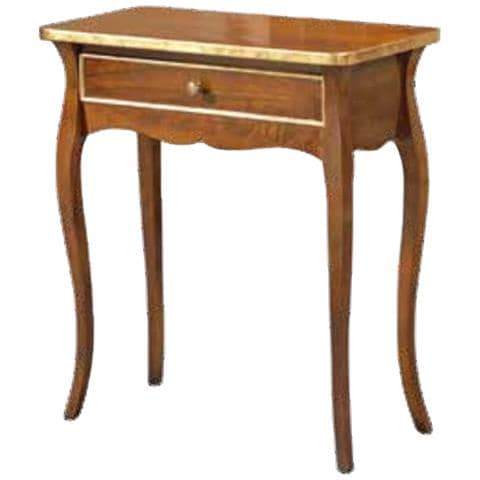 Consolle In Legno Massello Con Bacheca E Intarsi - Foto 1