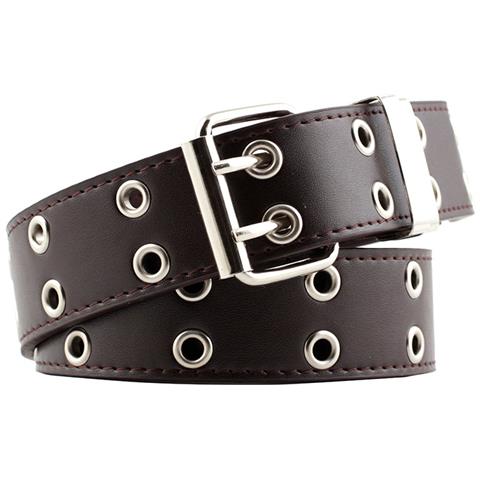 Cintura In Pu Con Doppio Occhio Di Scarico In Stile Punk Coffee - Foto 1