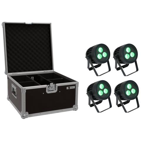 Set 4x Led Ip Par 3x8w Qcl Spot + Case (20000846) - Foto 1