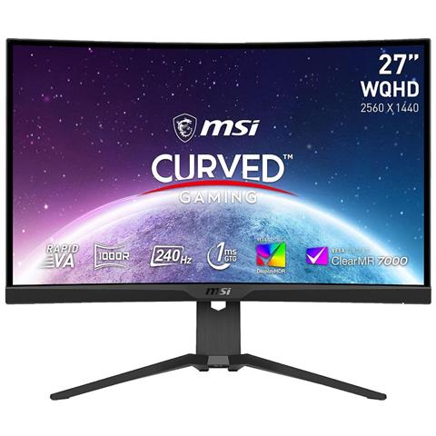 Mag 275cqrxfde 27 Zoll Wqhd Gaming-monitor (1 Ms Reaktionszeit, 240 Hz) [energieklasse F] (9s6-3cd04h-036) - Foto 1