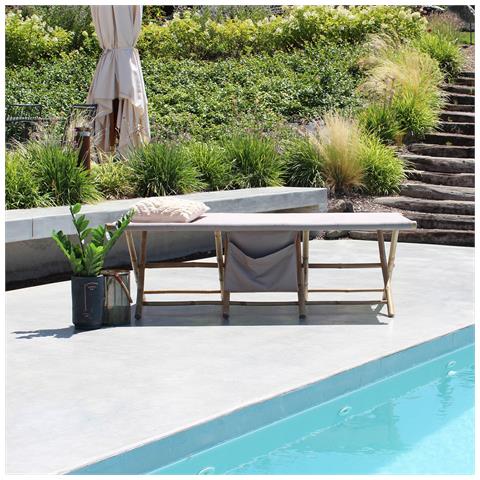 Oxnard - Lettino Da Giardino In Bamboo - Foto 2