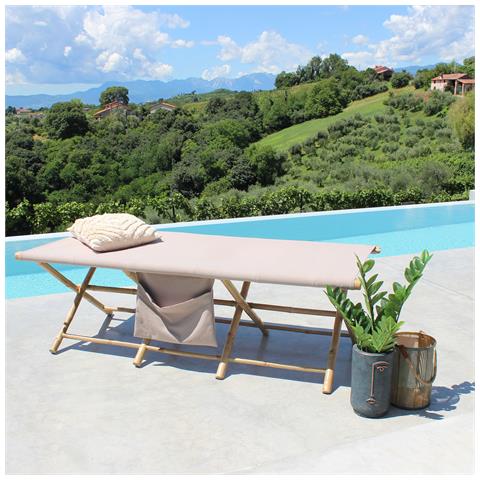 Oxnard - Lettino Da Giardino In Bamboo - Foto 4