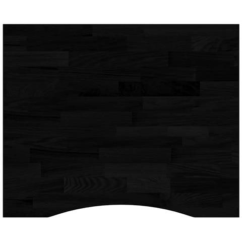 Piano Scrivania Marrone Scuro 100x80x2,5 Cm In Rovere Massello - Foto 2
