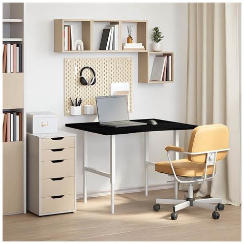 Piano Scrivania Marrone Scuro 100x80x2,5 Cm In Rovere Massello - Foto 3
