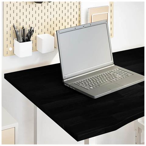 Piano Scrivania Marrone Scuro 100x80x2,5 Cm In Rovere Massello - Foto 1
