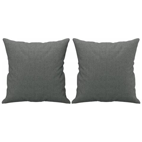 Set di Divani 4 pz con Cuscini Grigio Scuro in Tessuto - Foto 9