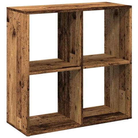 Libreria Divisorio Legno Vecchio 69,5x29x69,5 cm in Truciolato - Foto 1