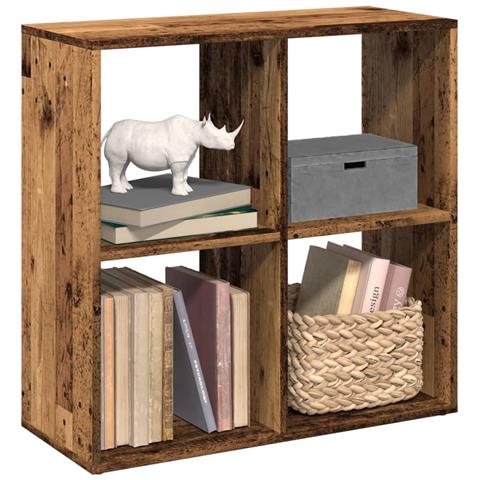 Libreria Divisorio Legno Vecchio 69,5x29x69,5 cm in Truciolato - Foto 2