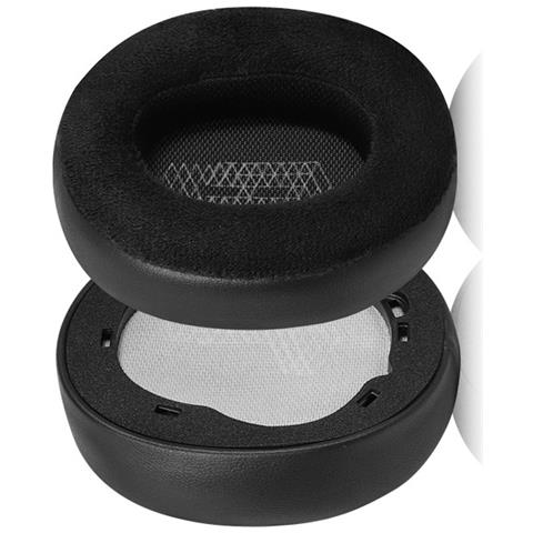 Cuscinetti Auricolari Di Ricambio Per Jbl Live 650btnc, Pelle Nera E Velluto, Con Clip - Foto 3