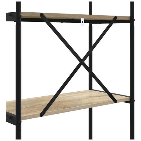 Libreria rovere sonoma 80 x 30 x 183 cm Legno multistrato - Foto 9