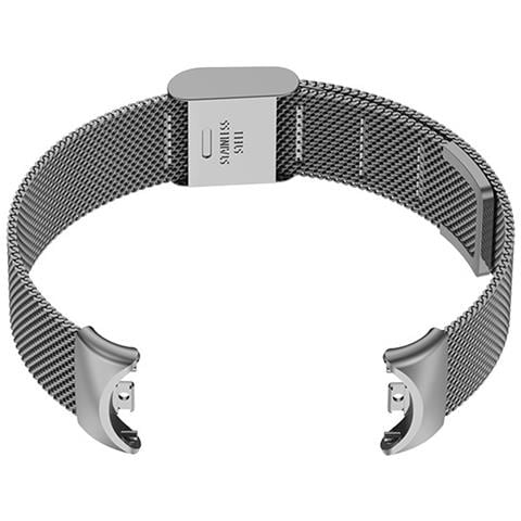 Cinturino In Metallo Compatibile Con Xiaomi Mi Band 8/9/10 - Chiusura In Stile Ufficiale Grey - Foto 2