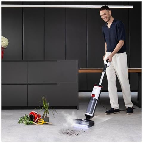 WD10 Aspirapolvere a bastone 2 in 1 AC Secco e bagnato HEPA Senza sacchetto 750 W Nero, Bianco - Foto 2