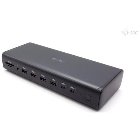 CA6MONITORDOCKPDUK replicatore di porte e docking station per laptop Cablato USB 3.2 Gen 1 (3.1 Gen 1) Type-C Nero - Foto 1