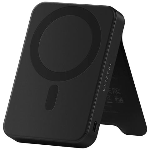 Powerbank Magnetico 10000mah Compatibile Qi2 15w Modello Onthego Con Supporto, Nero - Foto 1