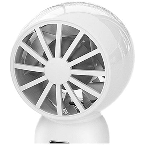 Mini Ventilatore Portatile Usb-c A 3 Velocità Ricaricabile 500mah, Bianco - Foto 4
