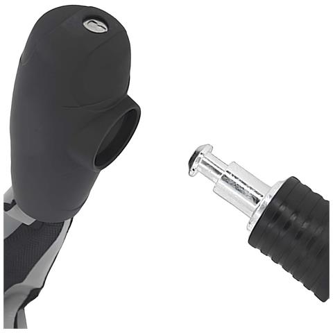 Cavo Antifurto In Acciaio Con Testa Di Blocco In Ferro E Guaina In Poliestere - Foto 2