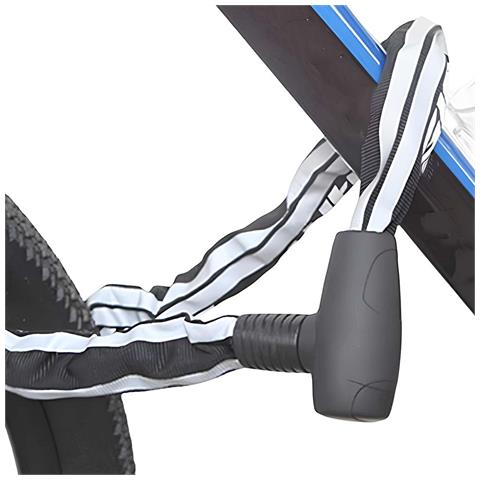 Cavo Antifurto In Acciaio Con Testa Di Blocco In Ferro E Guaina In Poliestere - Foto 5