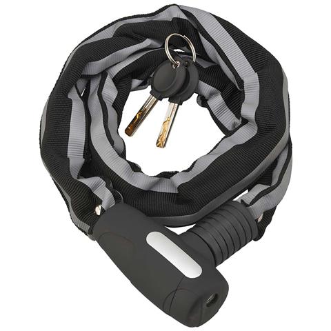 Cavo Antifurto In Acciaio Con Testa Di Blocco In Ferro E Guaina In Poliestere - Foto 1