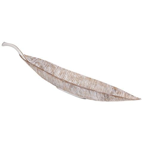 Centrotavola In Poliresina Bianca 95x15x20h - Foto 1