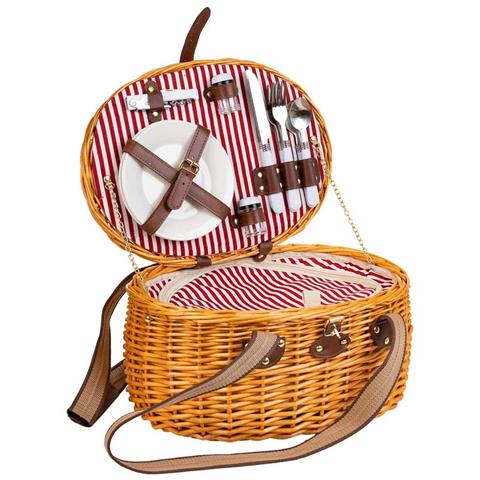 Cestino Pic-nic Marrone 40x28x22h - Foto 1