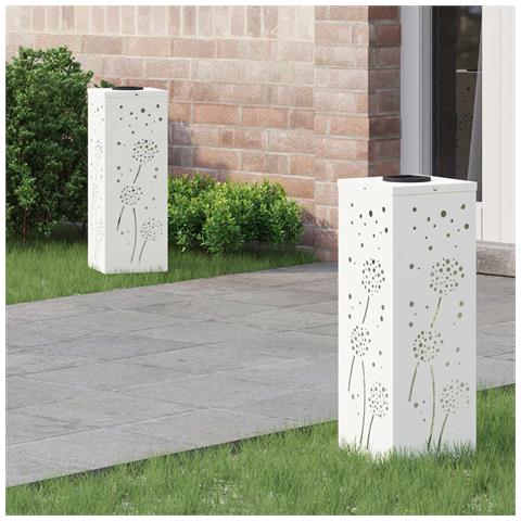 Faro LED solare per sentieri 2 pcs Bianco - Foto 2