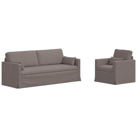 Divano 2 pcs Talpa 198 x 78 x 80 cm Tessuto - Foto 1
