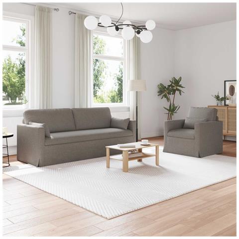 Divano 2 pcs Talpa 198 x 78 x 80 cm Tessuto - Foto 2