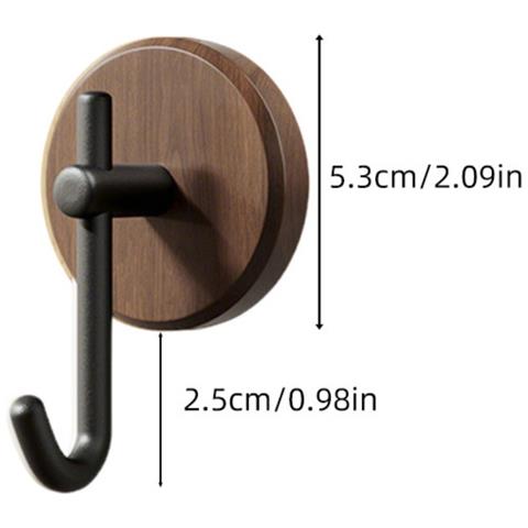 Ganci Sopraporta Neri Set Da 4 — Appendini Porta Abs Senza Fori, Portata 5-10kg - Foto 2