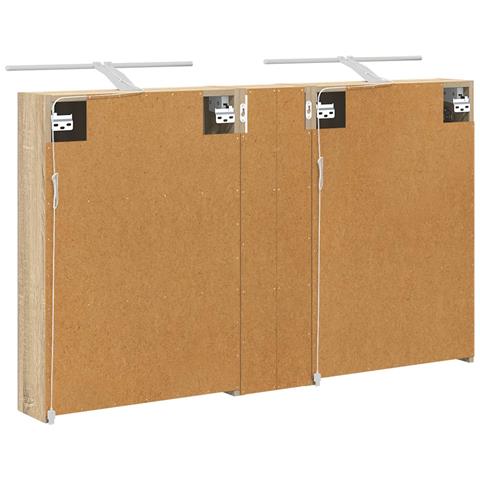 Set di Armadi da Bagno con lo scaffale 3 pcs 120 x 14,5 x 70 cm - Foto 9