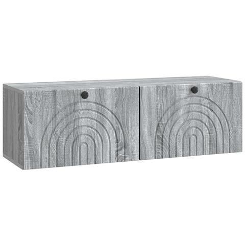 Mobile Porta TV da Muro Grigio Sonoma 98 x 31 x 30 cm - Foto 1