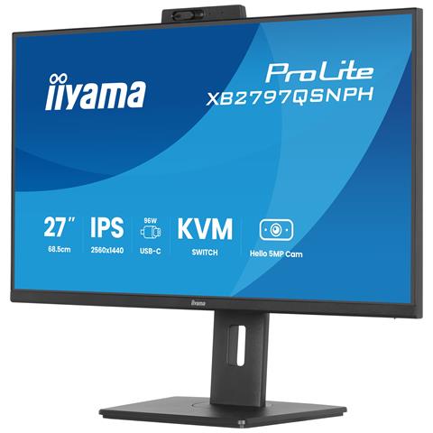 ProLite XB2797QSNPH-B1 27IN IPS LCD 4MS 2560X1440 350CD /M2 HDMI /DP /USB 2 Monitor PC 68,6 cm (27") 2560 x 1440 Pixel Quad HD Nero - Foto 25