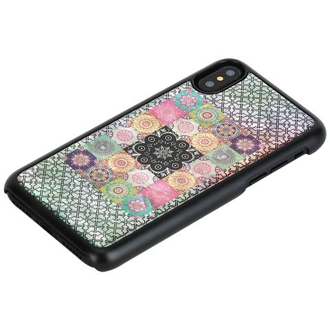 Custodia Per Iphone Xs /s, Nera Con Motivo Floreale - Foto 2