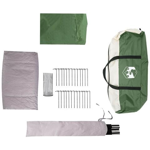 Tenda familiare con telo da pioggia resistente all'acqua Verde - Foto 9