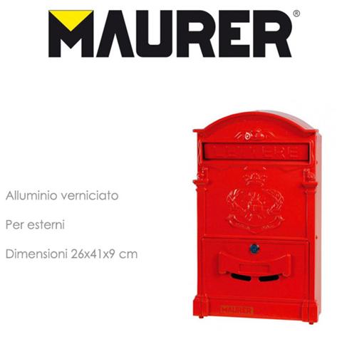 Cassetta per lettere rossa in alluminio verniciato - Foto 1