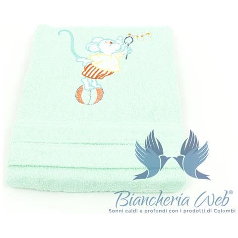 Accappatoio In Spugna Per Bambini Modello Kinder Ob Colore Verde 5-6anni Verde - Foto 1